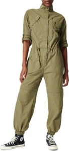 New SWEATY BETTY Interstellar Boilersuit In Moss Green Size XS Retail $168 - Picture 1 of 12