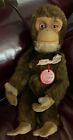 Vintage Schuco Mohair Tricky Yes/No Monkey Made In Us Zone Germany 10" Standing