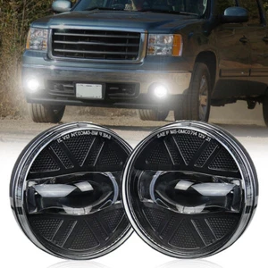 Fit For GMC Sierra 1500 2500 HD Lens Front Bumper LED Fog Lights Lamps 2007-2013 - Picture 1 of 14