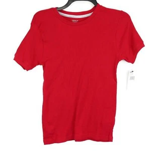 French Toast Girls T-Shirt Red Textured Crew Neck 100% Cotton Tee 10/12 New - Picture 1 of 7