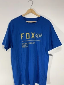 Fox Racing Non Stop SS TEE T-Shirt Size: Large Blue NWT Motocross - Picture 1 of 5