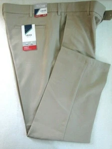 NEW IZOD GOLF Pant Slacks 36 / 30 CLASSIC Fit Flat Front NWT Sport flex Khaki - Picture 1 of 6