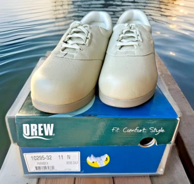 Zapatos cómodos Drew Paradise II Bone Calf para mujer talla 11 N (estrechos) 10295-32 Foto 1 de 4