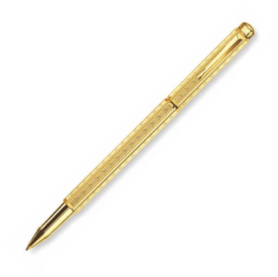 Caran D'ache - Bolígrafo Ecridor - Chapado en oro - Chevron Foto 1 de 4