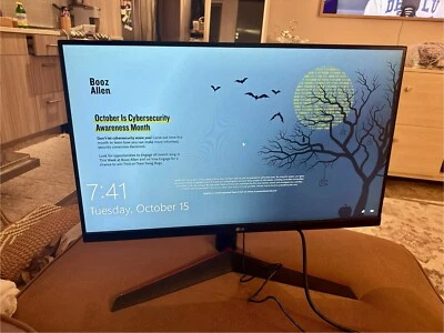 USED LG 24" Full HD IPS Computer Monitor with AMD FreeSync - Black - 24MP60G - Image 1 of 4