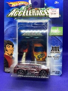 Hot Wheels G8094 1:64 AcceleRacers Rollin Thunder Diecast Variante Color Oscuro - Imagen 1 de 2