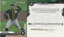 Jesus Luzardo ATHLETICS 2020 TOPPS NOW POSTSEASON AL WEST CHAMPS PS-31 SP 151 RC