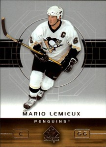 2002-03 SP Authentic Penguins Hockey Card #73 Mario Lemieux