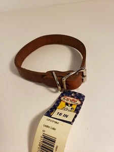 Orrville braun Leder Hundehalsband 16" Neu mit Etikett - Bild 1 von 3