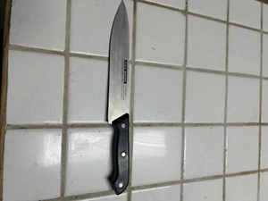 KOCH MESSER 8" CHEF KNIFE STAINLESS ROSTFREI INOX BLACK RIVETED HANDLE - Picture 1 of 8