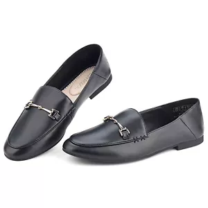 Women Classic Penny Loraine Loafers Casual Comfy Slip On Office Flats Dress Shoe - Picture 1 of 66