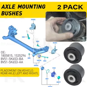 2 x REAR AXLE MOUNTING BUSHES SUSPENSION FOR FORD FIESTA MK7 2008-2017 1805815 - Picture 1 of 12