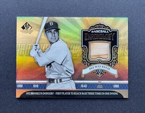 2006 SP Legendary Cuts Baseball Chronology Pee Wee Reese Materials BC-PW Relics