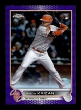 2022 Topps Chrome Purple #USC9 JASON KRIZAN Rookie Card RC Giants Baseball