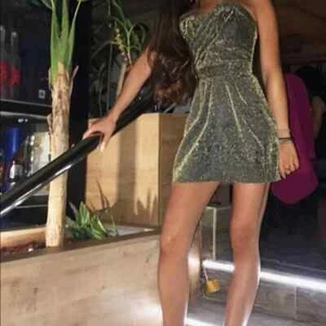 $1250 Designer Rare DSQUARED2 Women's Embroidered Metallic Glitter Mini Dress S - Picture 1 of 8