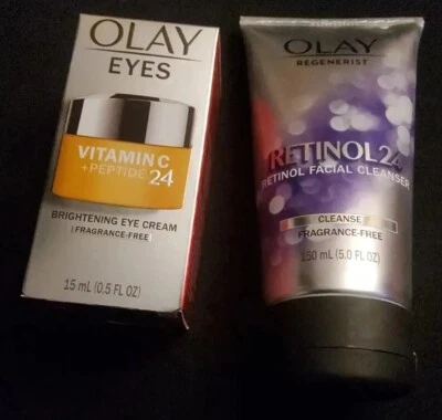 Limpiador facial Olay Retinol 24 Retinol 5 oz y vitamina C para ojos + péptido 24 0,5 oz Foto 1 de 4