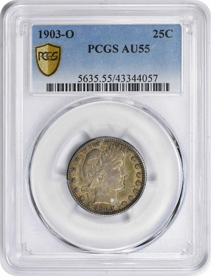 1903-O Barber Quarter AU55 PCGS - Image 1 of 2