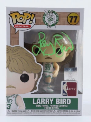 Larry Bird Signed Celtics #77 Funko Pop! Vinyl Figure (Schwartz) Hall of fame - Image 1 of 2