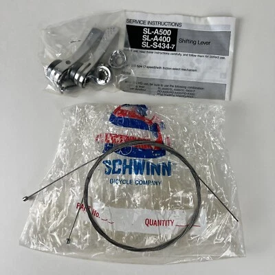 SHIMANO SL-A400 SHIFT LEVER SET 7 SPEED INDEX LIGHT ACTION SHIFTER VINTAGE NOS - Image 1 of 4