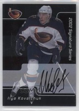 2001-02 ITG Be A Player Signature Series Ilya Kovalchuk Rookie Auto RC