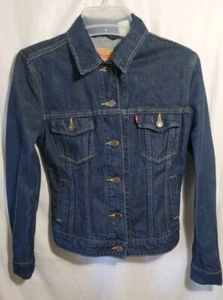 Levi Strauss Original Denim Trucker Jacke Blue Jeans Gr. XS Damen  - Bild 1 von 10