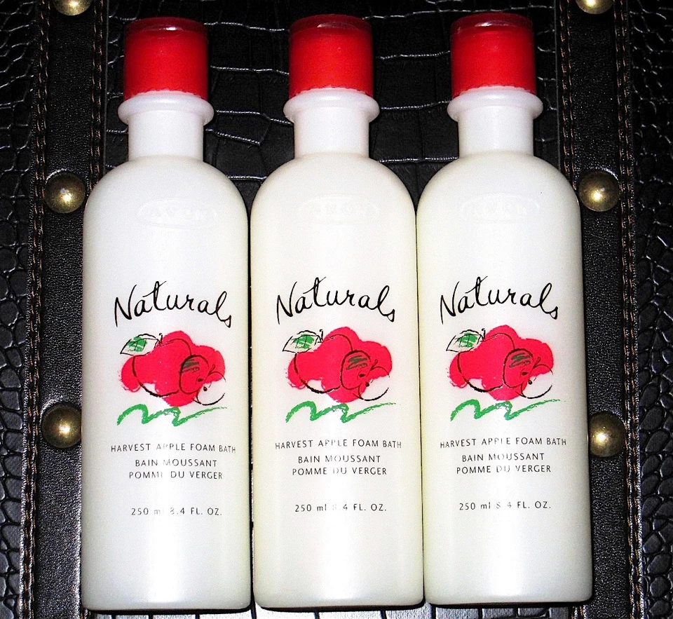 Avon (Qty 3) Naturals HARVEST APPLE Foam Bath Bubble Bath 8.4 fl oz (Sealed) - Image 1 of 1
