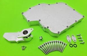 2008-2020 HAYABUSA LOW PROFILE BILLET OIL PAN W SWIVEL PICK UP & COOLER PORT - Picture 1 of 9