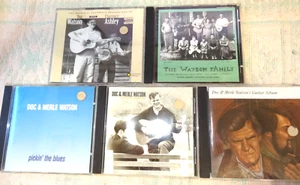 Doc Watson 5CD LOT 3 with Merle Watson + 2 early Smithsonian - Picture 1 of 3