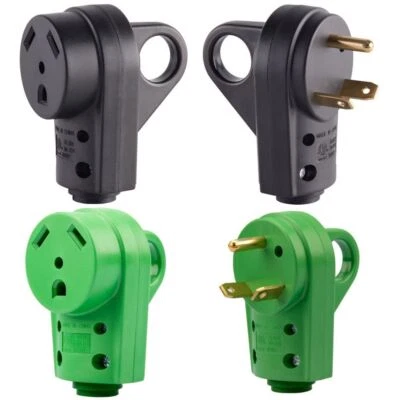 Heavy Duty Camper Plug Adapter 30 Amp RV Receptacle Plug Caravan Power Plug - image 1 of 4