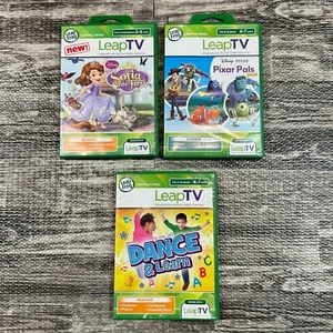 Leap TV Lernvideospiele 3er-Set Leap Frog GEBRAUCHT Tanz Sofia Pixar Freunde - Bild 1 von 2