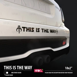 THIS IS THE WAY MANDALORIAN Mantra Distressed Car Vinyl Sticker Decal - Bild 1 von 4