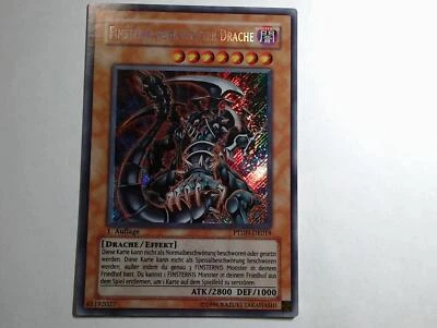 Yugioh FINSTERER BEWAFFNETER DRACHE , ptdn-de019 Secret Rare deutsch NM 1st - Bild 1 von 4
