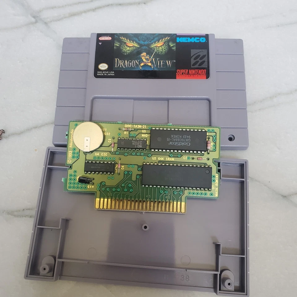 Dragon View + Saves - Authentic Super Nintendo Game SNES - Tested - Image 1 of 4