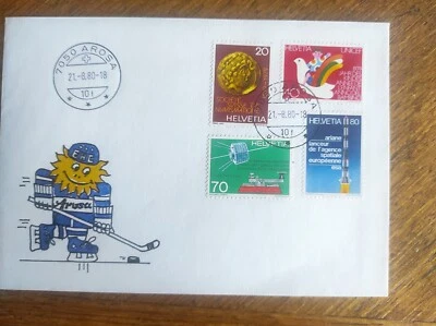 FDC from Switzerland,Arosa town  1980 - Image 1 of 2