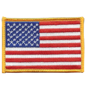 U.S. American Flag Patch Hook & Loop Backing - Picture 1 of 6