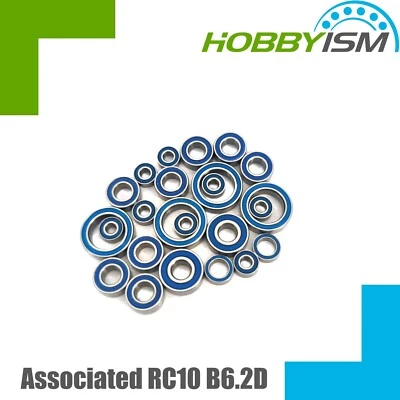 Team Associated RC10 B6.2D T6.2 SC6.2 Rubber Seal Bearing Set ABEC-3 - Image 1 of 3