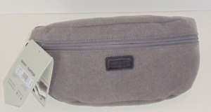 Damen + Hastings Sling Fanny Pack, Gray, Cotton Canvas Bag, Adjustable Strap NEW
