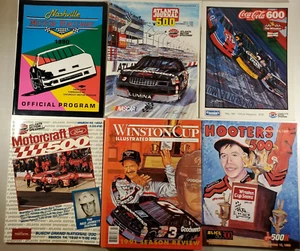 Nascar Programs Magazine Dale Earnhardt Winston Cup CocaCola Hooters Daytona LOT - Picture 1 of 11