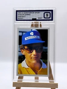 Mint Condition Graded 1987 Ayrton Senna Question of Sport Rookie Card PG 9 Set - Bild 1 von 12