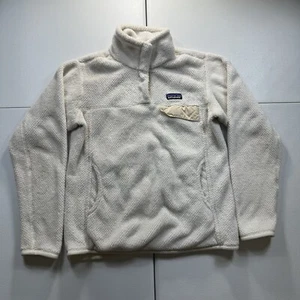 Patagonia Re Tool Snap T Pullover Damen M weiß Polartec Fleece Outdoor Ski - Bild 1 von 11