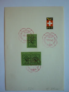 Briefmarken, Brief Schweiz, 1943 FDC PTT - Bild 1 von 1