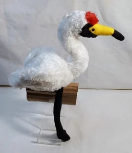 Aurora Flopsies Plush Whooping Crane Stuffed Toy BRAND NEW # 31243 Realistic - Picture 1 of 4