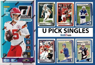 FRESHDCARDS 2025 Donruss U PICK - Complete Your Set – 300-400- Rated Rookies – Dart Skattebo