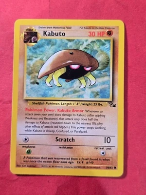 1999 Pokemon Fossil Unlimited #50 Kabuto, C, NF/H, cd3 - Image 1 of 3