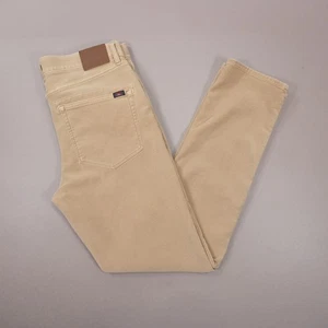 Faherty Stretch Terry 5 Pocket Pants Mens 32X30 Sand Brown Cotton Blend MBC0020 - Picture 1 of 12