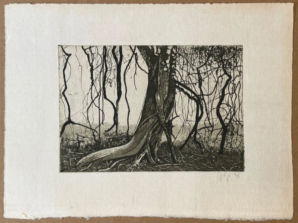 Herbert Jäger, Radierung, 1978, handsigniert und datiert - Bild 1 von 4