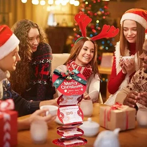 Weihnachten Geld Umschläge für Bargeld mit 6-52 Fächern Überraschung Kartenhalter Xmas O5G4 - Bild 1 von 22