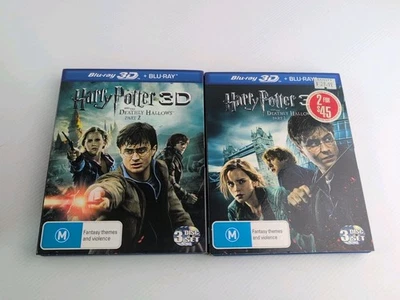 Harry Potter And The Deathly Hallows 3d 2d Blu-ray Box set Parts 1 & 2 - image 1 of 4
