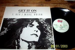 T. REX / MARC BOLAN 12" ( GET IT ON ) ORIG 1990 DENMARK press VISCONTI remix NM- - Picture 1 of 1