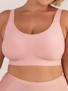 SHAPERMINT Essentials Daily Comfort Wireless Contour Bra ROSE L - Picture 1 of 5